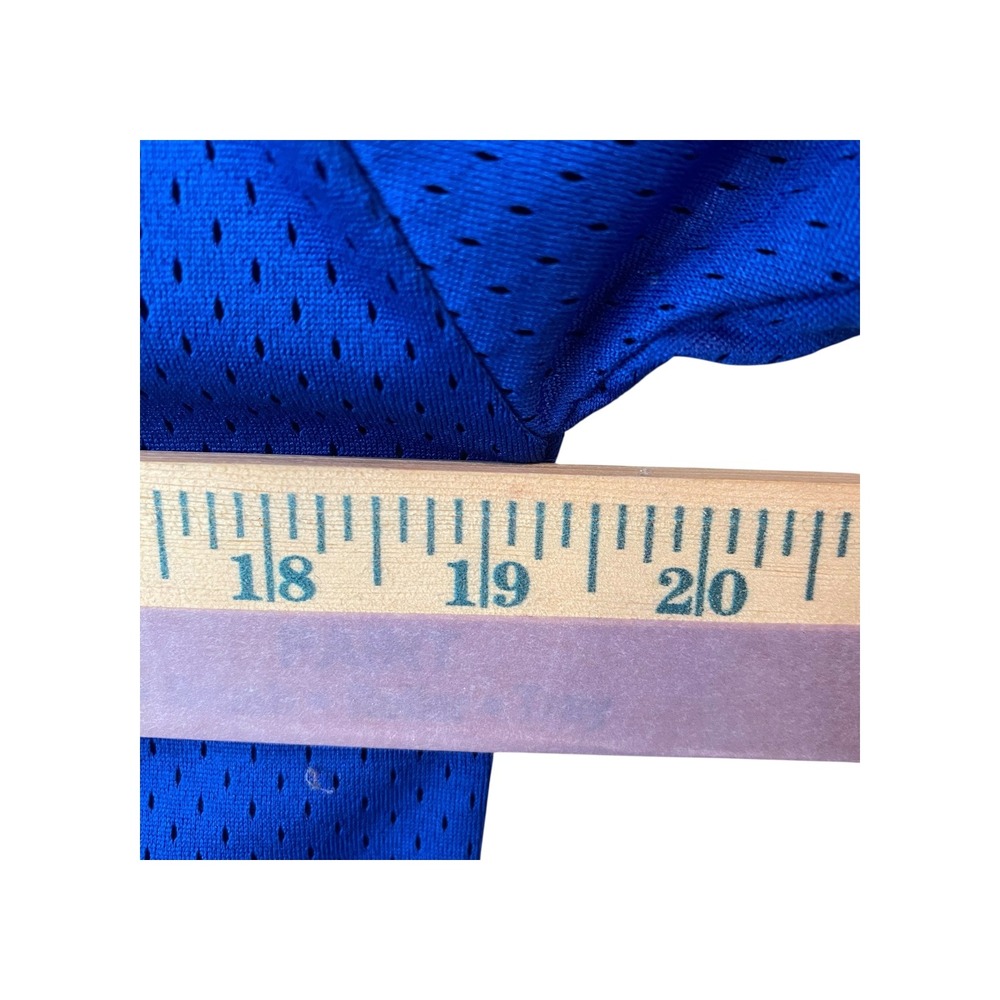 NFL New York Giants Girls Mesh Jersey V Neck Short Sleeve Team Apparel Blue‎ - Picture 5 of 6